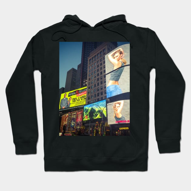 Times Square Manhattan NYC Hoodie by eleonoraingrid